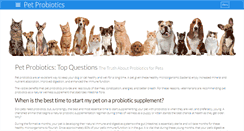Desktop Screenshot of pet-probiotics.com