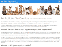 Tablet Screenshot of pet-probiotics.com